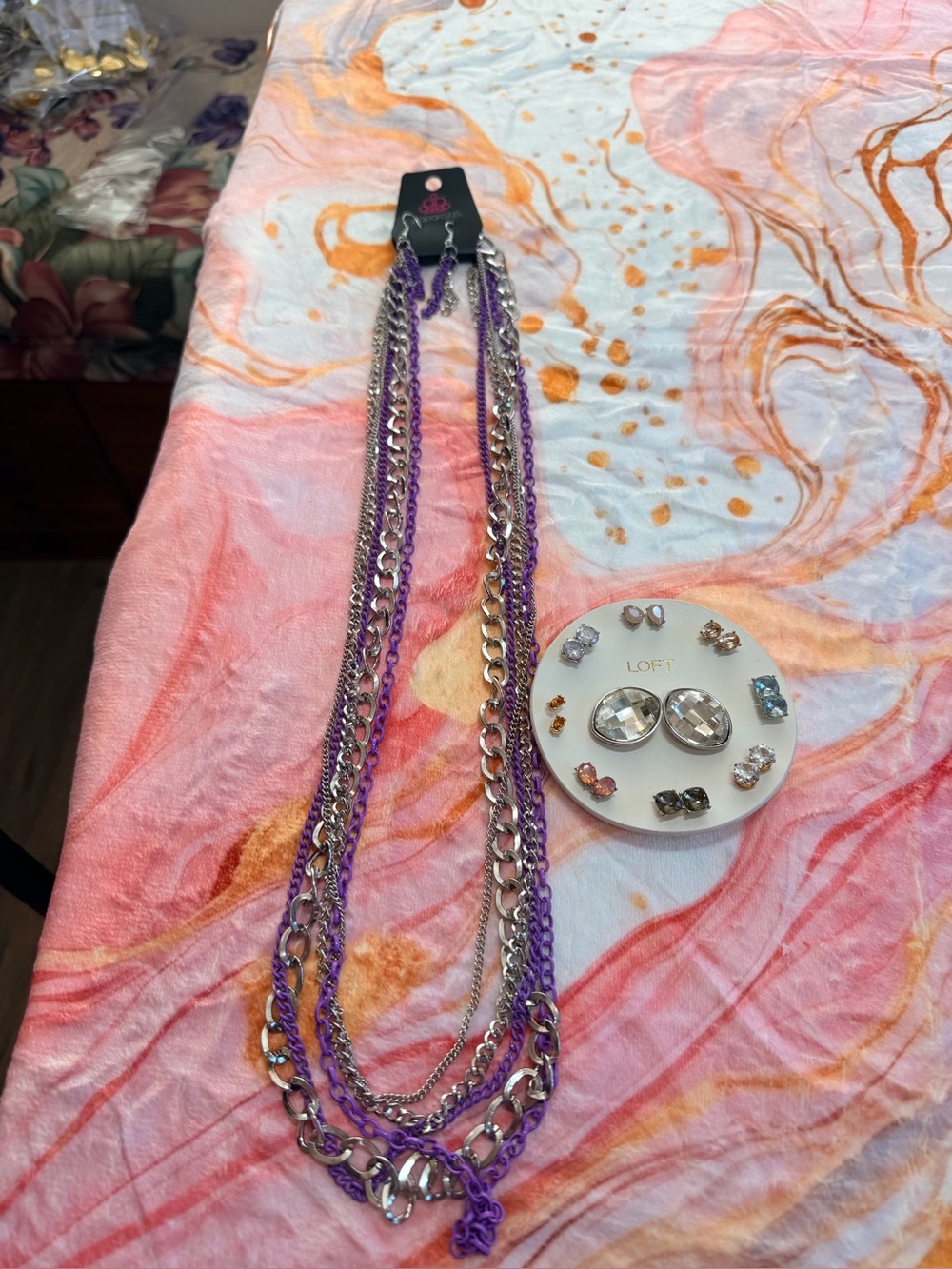 Loft earrings and necklace set NWT! - Picture 1 of 5